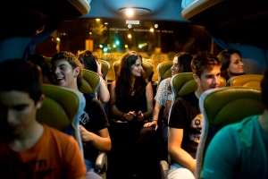 Viajar en grupo en autobús