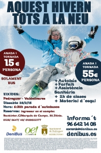VIAJE A LA NIEVE PEDREGUER +2horas clase + material 150 RES