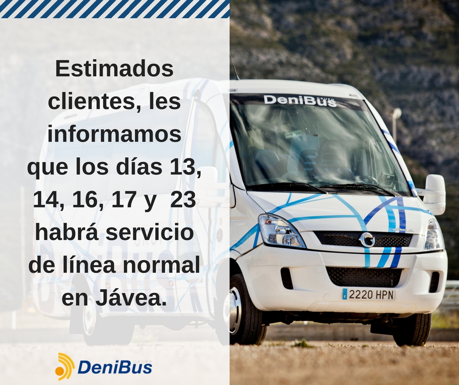 Autobuses de línea Jávea | Semana Santa